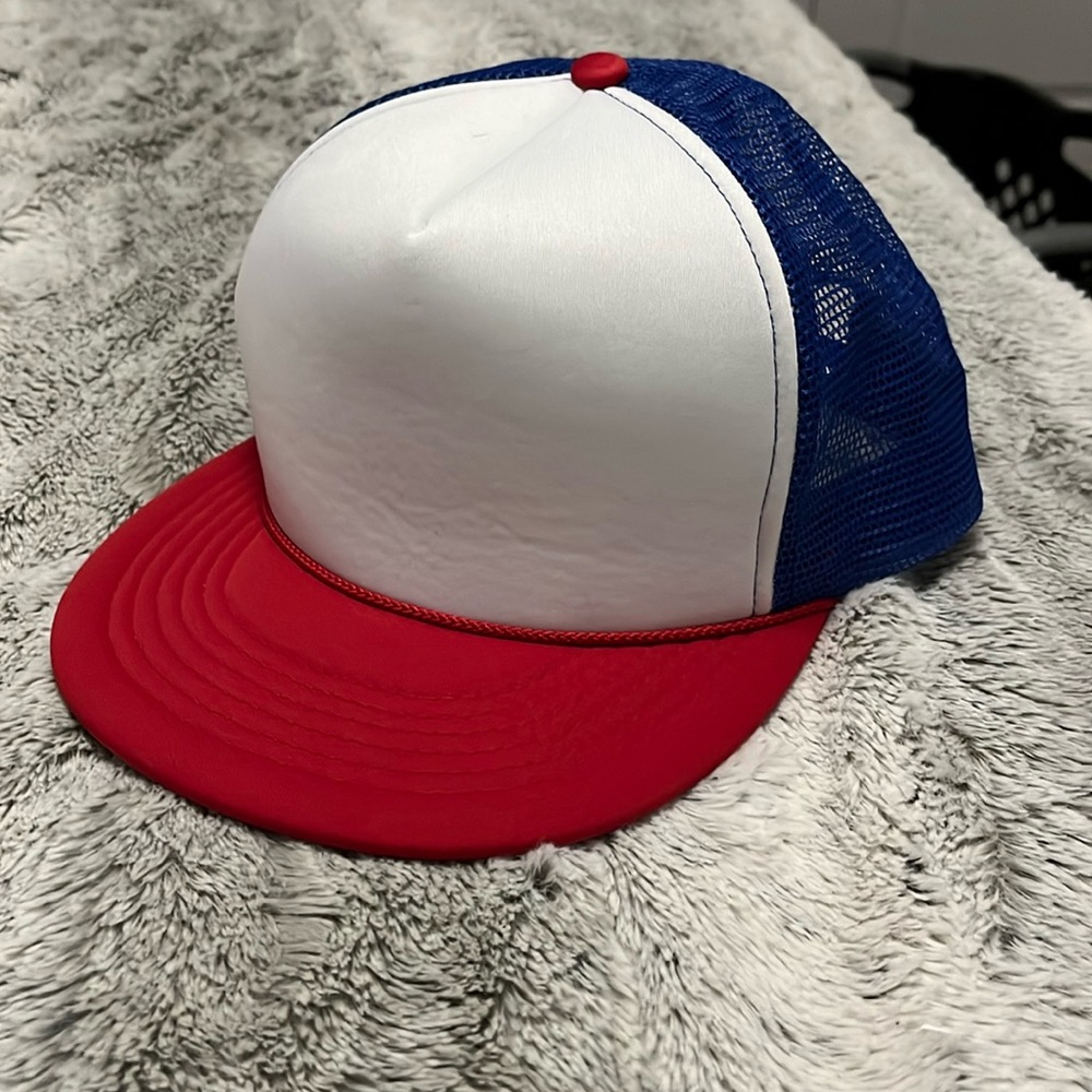 Red - White - Blue adjustable baseball cap